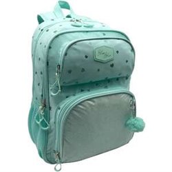 MOCHILA PRIMARIA BLIN-BLIN CORAZONES GLITTER  42 X 31 X 17 CM.