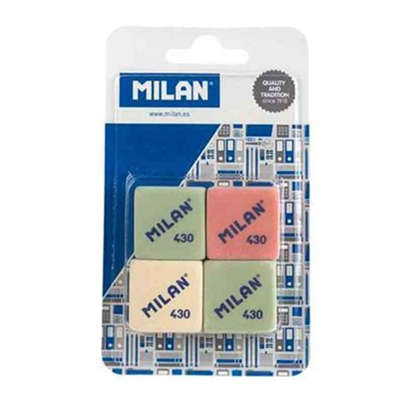 PACK 4 GOMAS DE BORRAR MILAN