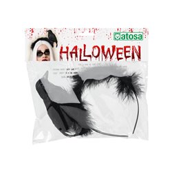 DIADEMA PAJARO NEGRO HALLOWEEN