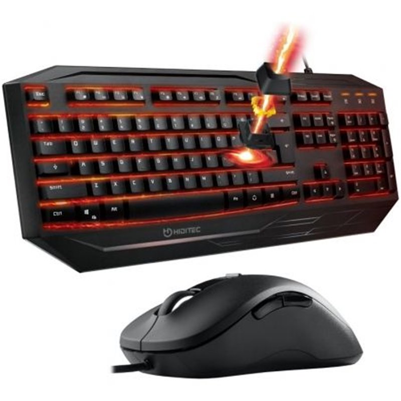 Pack Gaming Hiditec PAC010036/ Teclado Gaming GK200 + Rat�n Blitz