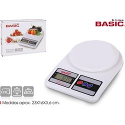 BASCULA COCINA DIGITAL 7KG BASIC HOME