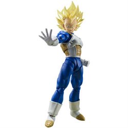 FIGURA SH FIGUARTS SUPER SAIYAN VEGETA AWAKENED SUPER SAIYAN BLOOD DRAGON BALL Z 14CM