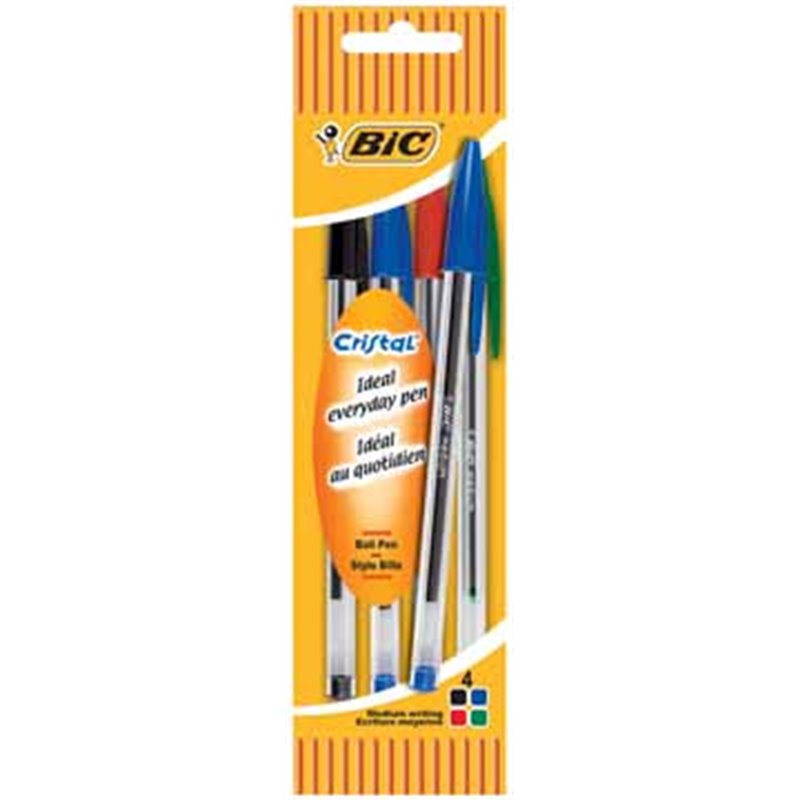 BIC CRISTAL x 5 SURTIDO COLORES