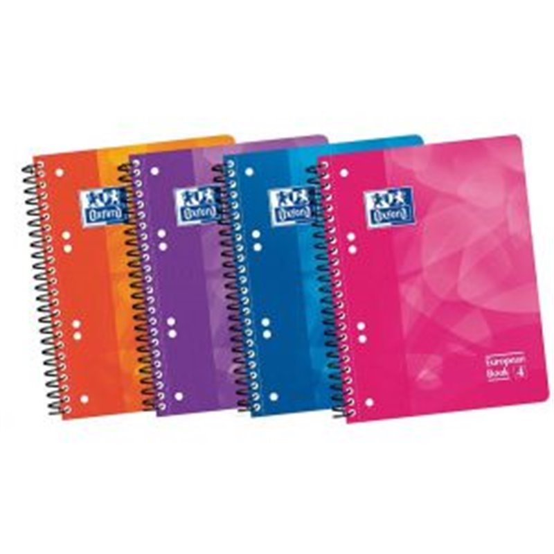 LIBRETA OXFORD DE 4 COLORES TAMA�O A5 X 120H 5X5