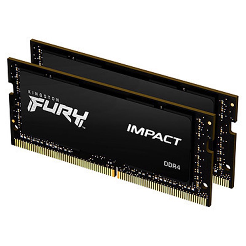 MEMORIA KINGSTON SODIMM FURY IMPACT DDR4 16GB (KIT 2) 2666MHZ  CL15     - KF426S15IBK2/16