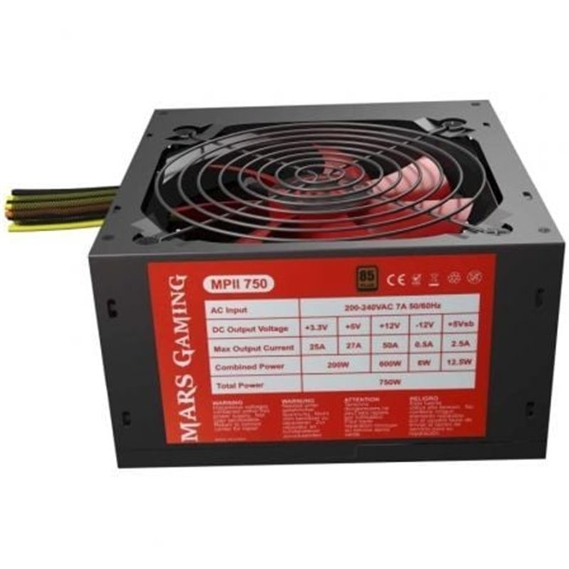 Fuente de Alimentaci�n Mars Gaming MPII750/ 750W/ Ventilador 12cm