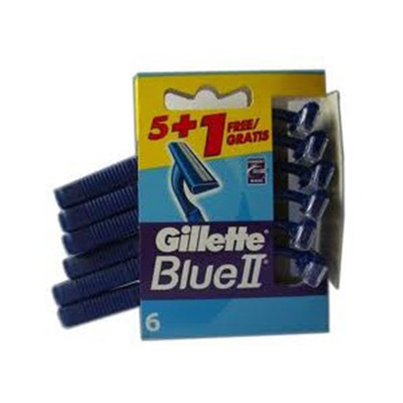 GILLETE BLUE II 5+1 GRATIS MAQUINILLAS DESECHABLE