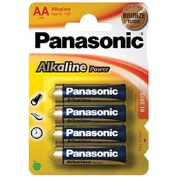 PILAS x4 ALKALINA PANASONIC AA-LR06