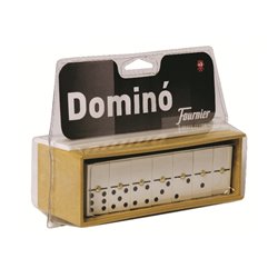 Domino marfilina con estuche