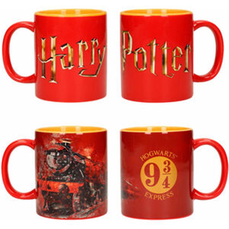 SET TAZAS LOGO HOGWARTS HARRY POTTER