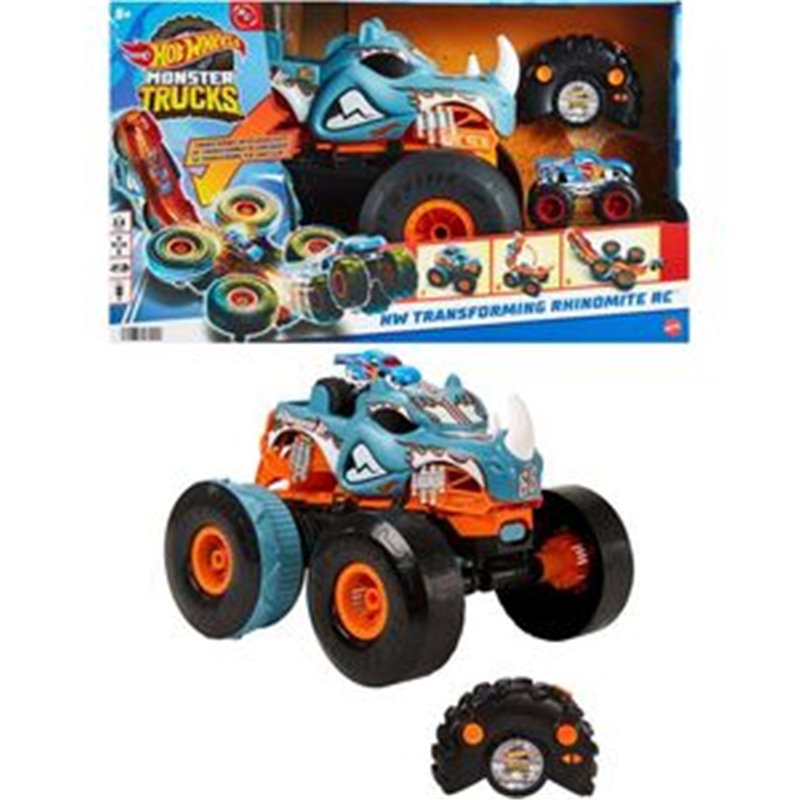 COCHE RADIO CONTROL RHINOMITE MONSTER TRUCKS HOT WHEELS