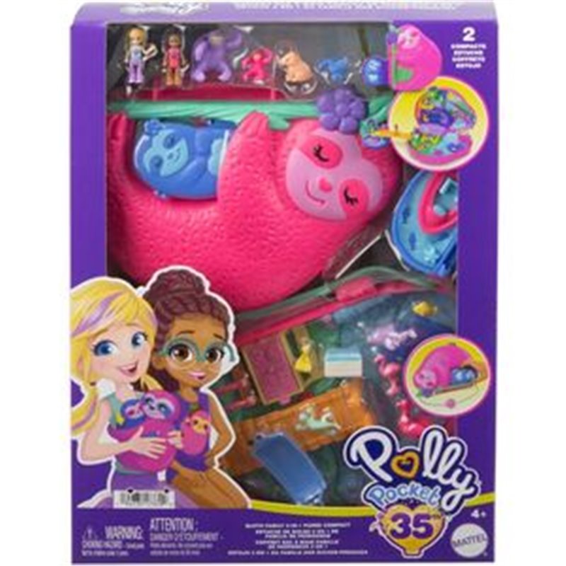 COFRE FAMILIA DE PEREZOSOS 2 EN 1 POLLY POCKET