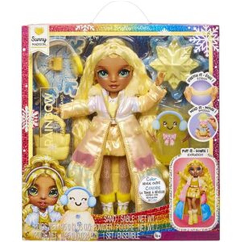 MUÑECA SUNNY MADISON INVIERNO AMARILLO RAINBOW HIGH