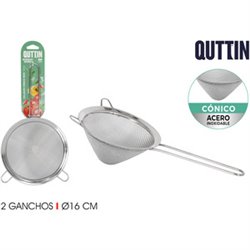 COLADOR ACERO INOX 16CM CONICO QUTTIN