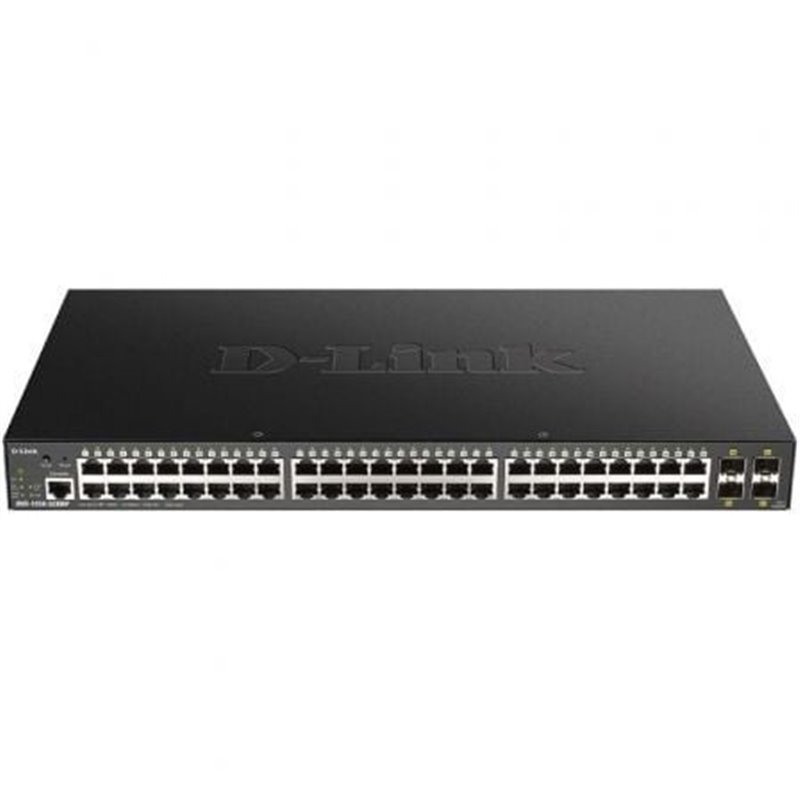 Switch Gestionado D-Link Smart DGS-1250-52XMP 52 Puertos/ RJ-45 10/100/1000 PoE/ SFP