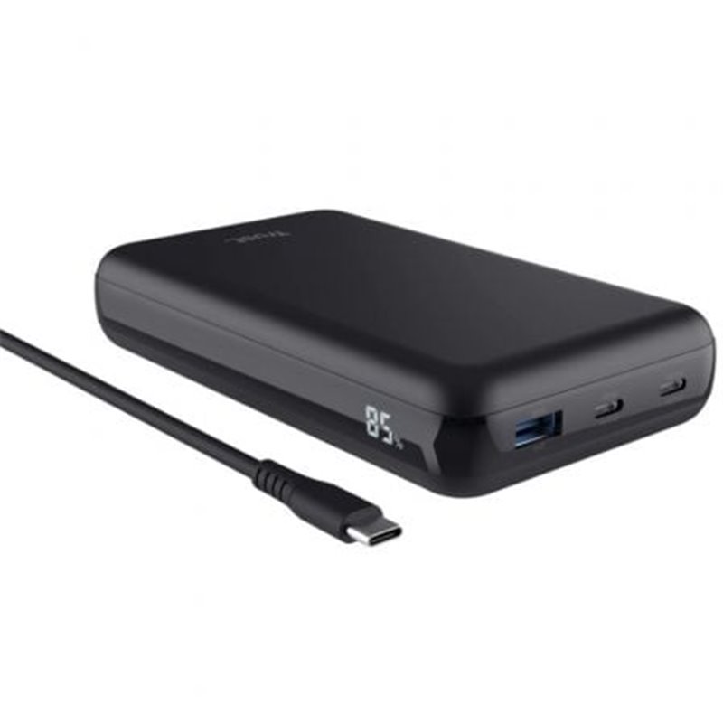 Bater�a Externa/Powerbank Trust Laro 20000mAh/ 100W/ Compatible con Port�tiles