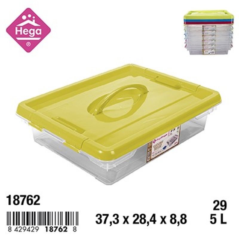 CAJA N�29 NEW BOX CON CIERRES Y ASA 5 L.