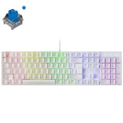 Teclado Gaming Mec�nico Mars Gaming MK422WBES/ Switch Azul/ Blanco