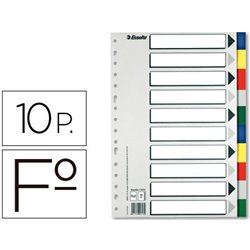 SEPARADORES MULTITALADRO 10 PESTA�AS PP MULTICOLOR