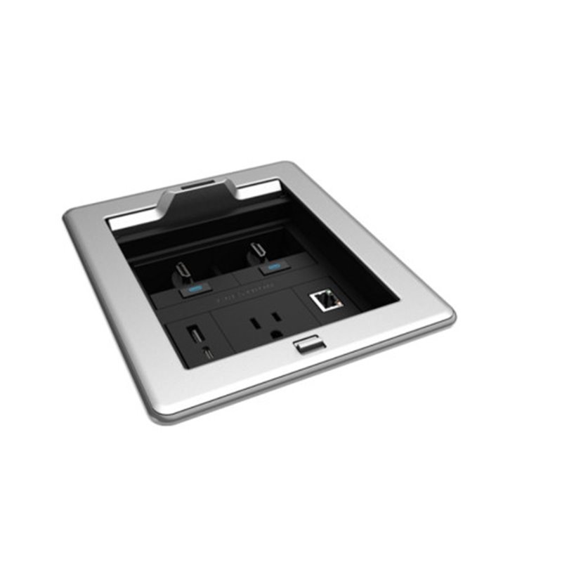 CRESTRON FLIPTOP™ FT2 SERIES CABLE MANAGEMENT SYSTEM, 500 SIZE, ELECTRICAL, PASS-THROUGH LID, ALLOY (FT2-500-ELEC-PTL-AL) 651166