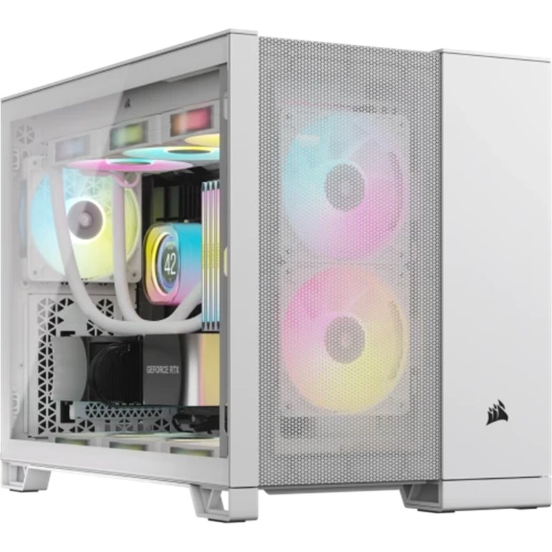 CAJA CORSAIR 2500D AIRFLOW DUAL CHAMBER M-ATX BLANCA CC-9011264-WW