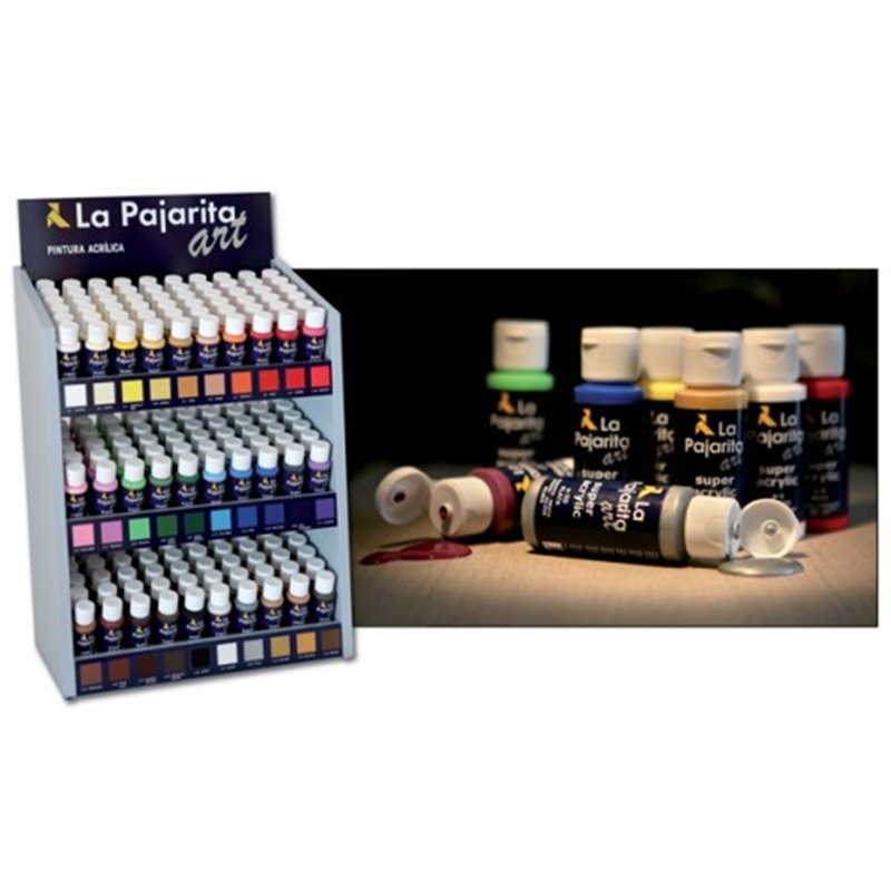 PINTURA ACRILICA LA PAJARITA MULTISUPERFICIE 60 ML.