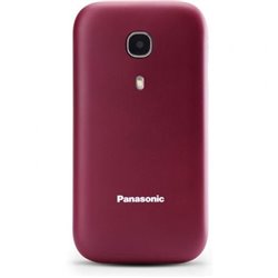 Tel�fono M�vil Panasonic KX-TU400EXR para Personas Mayores/ Rojo Granate