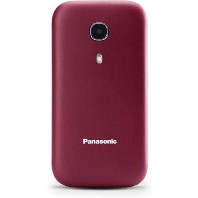 Tel�fono M�vil Panasonic KX-TU400EXR para Personas Mayores/ Rojo Granate