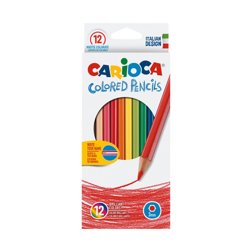 LAPICES DE COLORES X 12 ESCRIBE TU NOMBRE