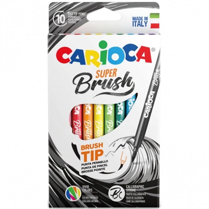 ROTULADORES SUPER BRUSH CARIOCA