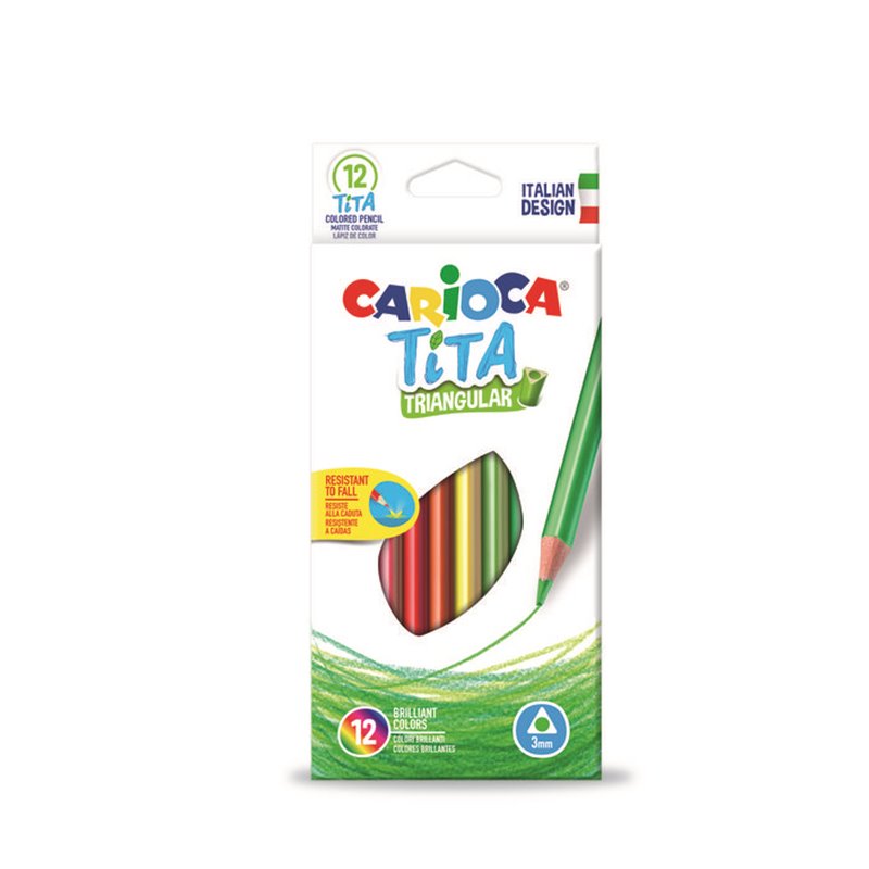 CAJA 12 LAPIZ TITA TRIANGULAR