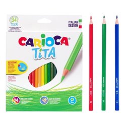 CAJA 24 LAPIZ TITA HEXAGONAL 3MM