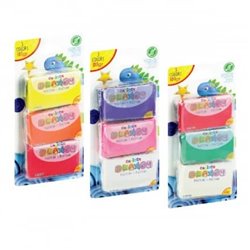 BLISTER 3 PLASTILINA x 60gr SURTIDO