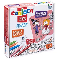 COLORING PUZZLE - MAGICAL PRINCESS