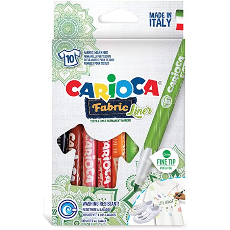 CAJA 10 ROT. FABRIC FINELINER