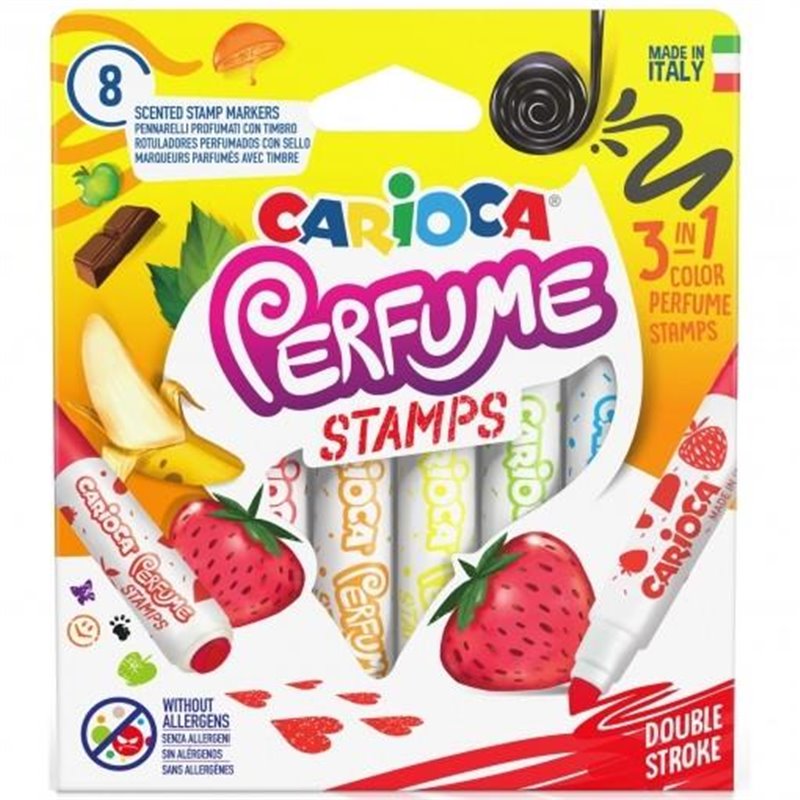 CAJA 8 ROT. PERFUME STAMPS