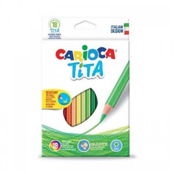 CAJA 18 LAPIZ TITA HEXAGONAL