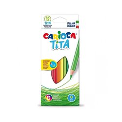 CAJA 12 L�PICES TITA MAXI HEXAGONAL CARIOCA