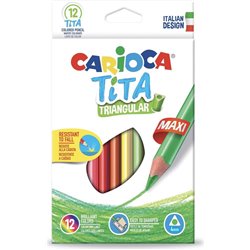 CAJA 12 LAPIZ TITA MAXI TRIANGULAR