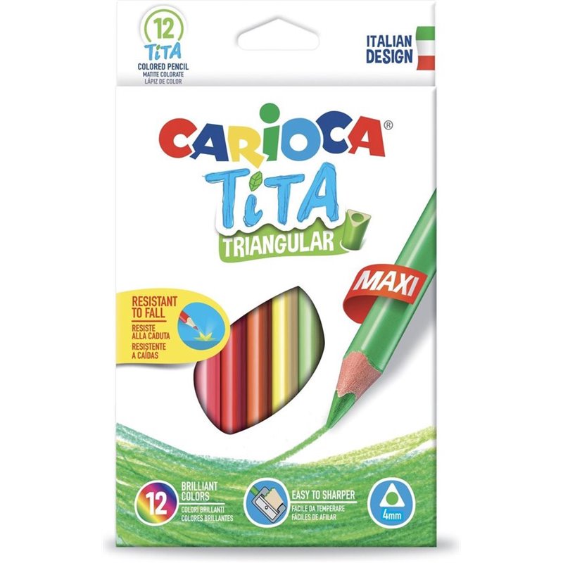 CAJA 12 LAPIZ TITA MAXI TRIANGULAR