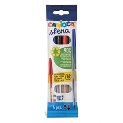 BOLIGRAFO SFERA CARIOCA 4 PCS. COLORES SURTIDO