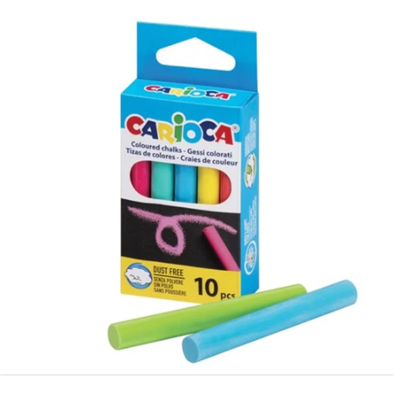 TIZAS DE COLORES CARIOCA 10 pcs