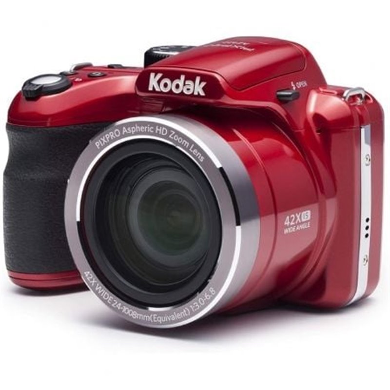 C�mara Digital Kodak AZ422/ 20MP/ Zoom �ptico 42x/ Roja