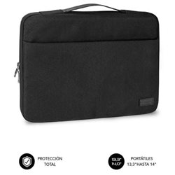 Malet�n Subblim Elegant Laptop Sleeve para Port�tiles hasta 14"/ Negro