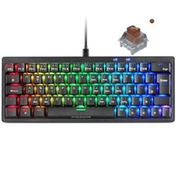 Teclado Gaming Mec�nico Mars Gaming MKMINIPRO/ Switch Marr�n/ Negro