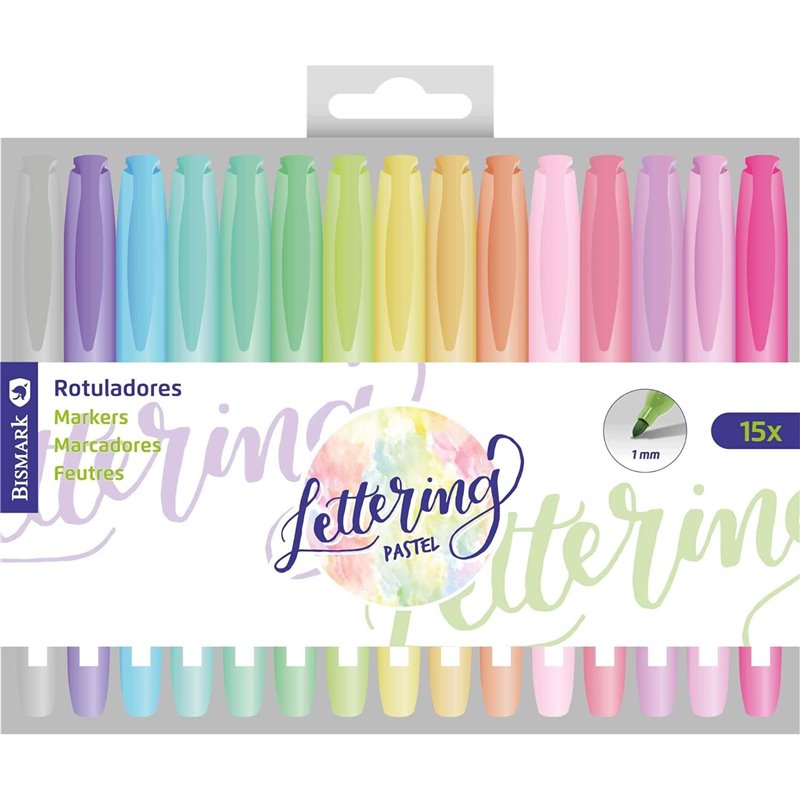 ROTULADORES PASTEL LETTERING 1mm