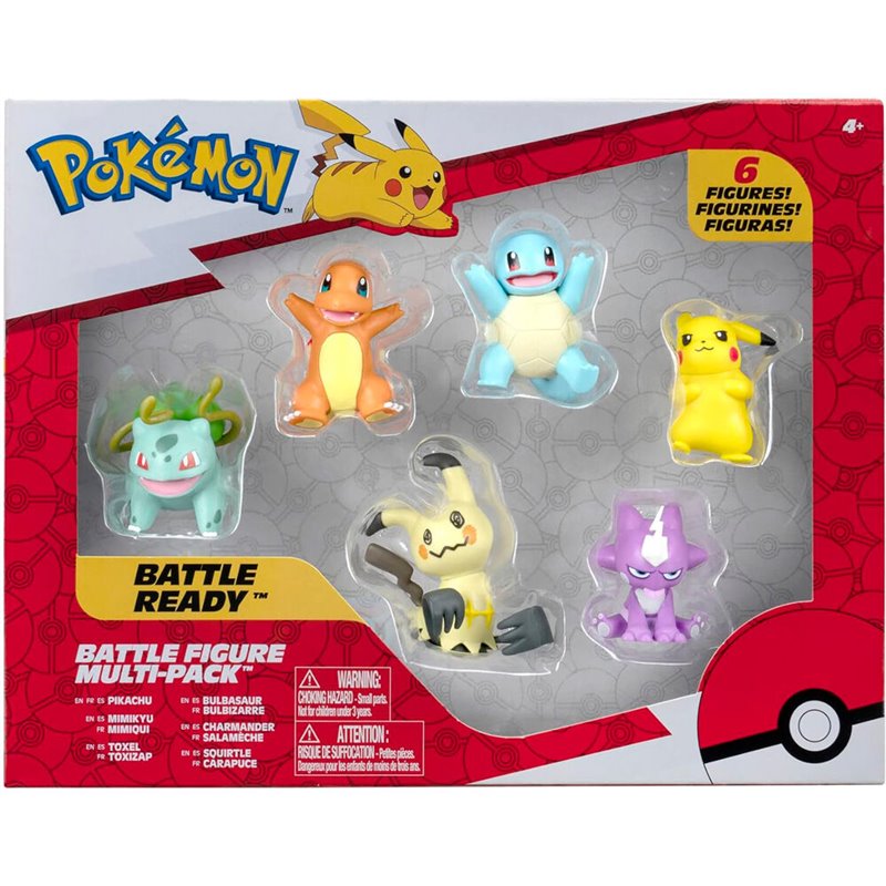 Blister 6 figuras Battle Ready Pokemon