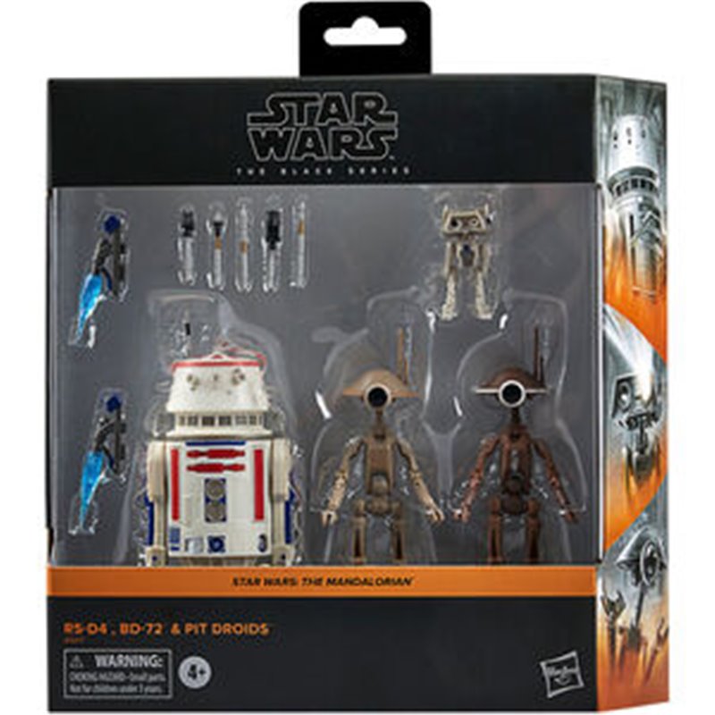 BLISTER FIGURAS R5-D4 BD-72 & PIT DROIDS THE MANDALORIAN STAR WARS 15CM