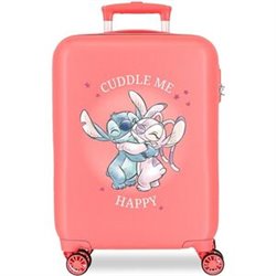 MALETA TROLLEY ABS CUDDLE ME CORAL STITCH DISNEY 55CM