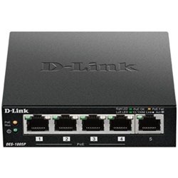 Switch D-Link DES-1005P 5 Puertos/ RJ45 10/100Mbps PoE